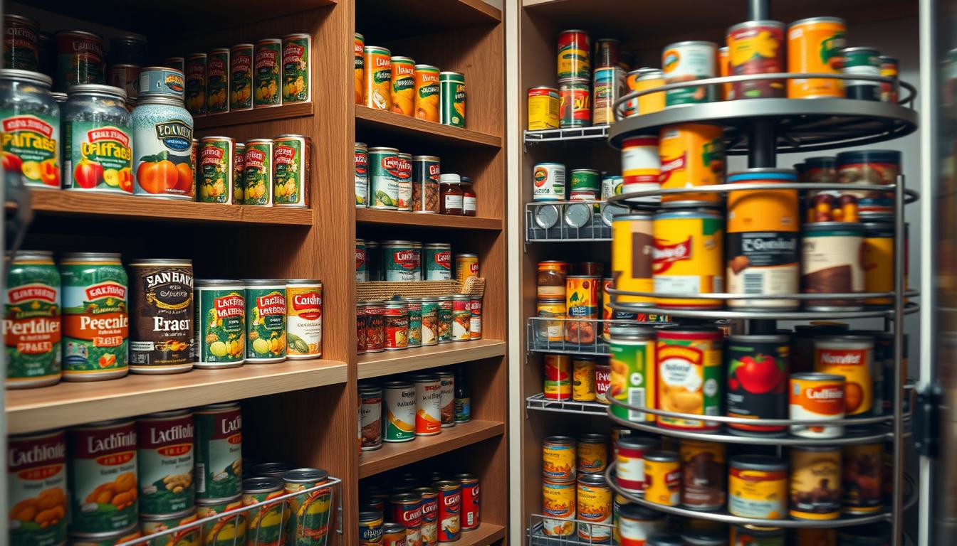 How to Organize Canned Goods: Tiered Shelves vs. Rotating Racks