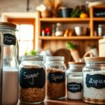 Chalkboard pantry labels