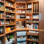 Corner pantry storage