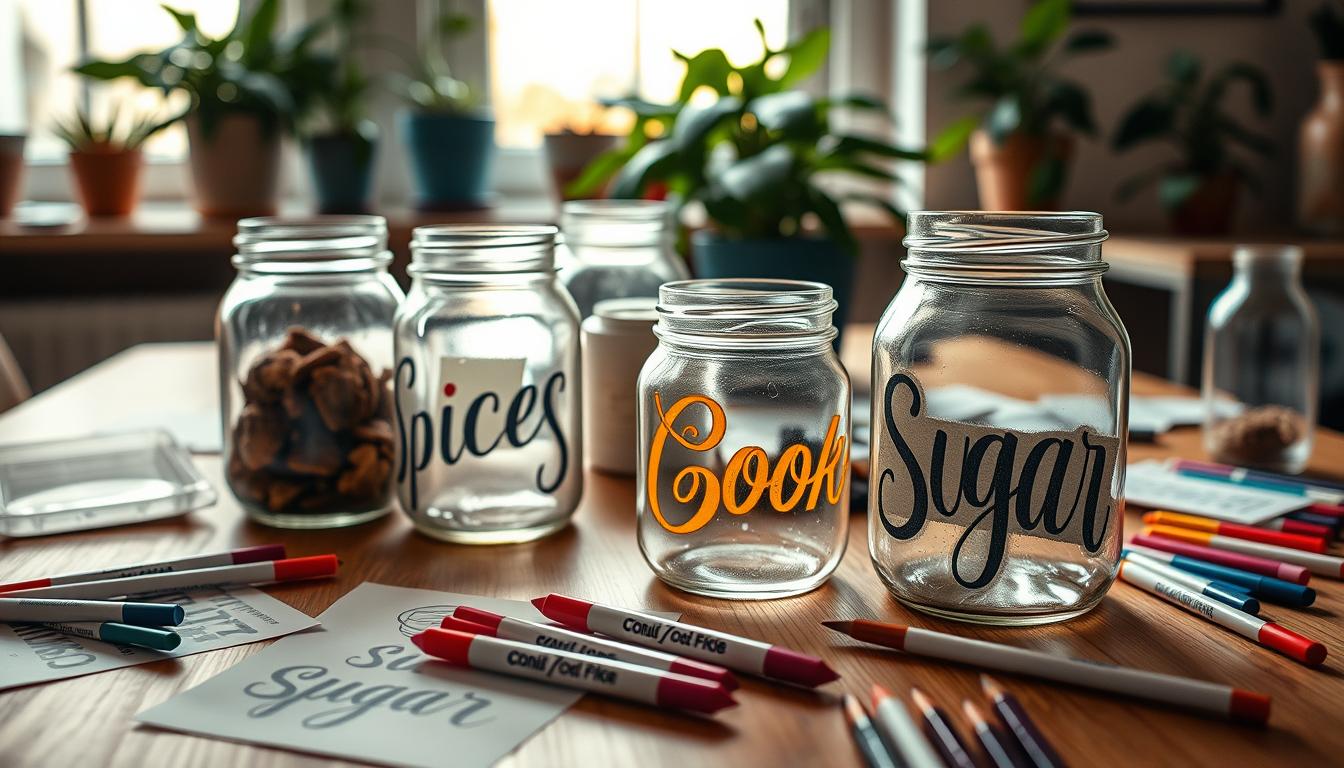 How to Hand-Letter Your Own Jars Using Paint Pens and Stencils