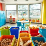 Kid-friendly snack zone