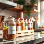 Labeling spice jars