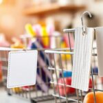 Labeling wire baskets