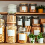 Minimalist pantry labels