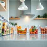 Organizing with clear bins