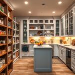 Walk-in pantry layout