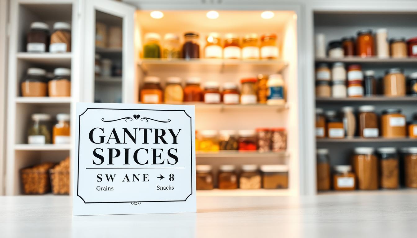 How to Create Large Format Labels for Different Pantry Sections