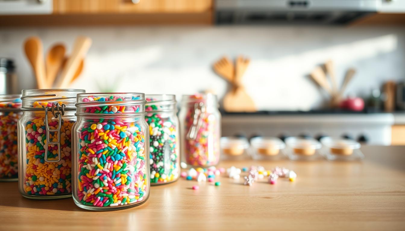 How to Organize Sprinkles and Small Baking Decor in Tiny Jars