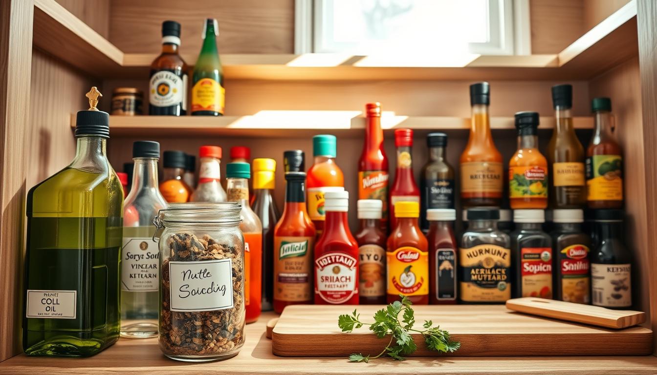 Beyond the Fridge: Organizing Backstock Condiments in the Pantry