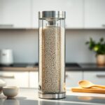 Storing rice in dispensers